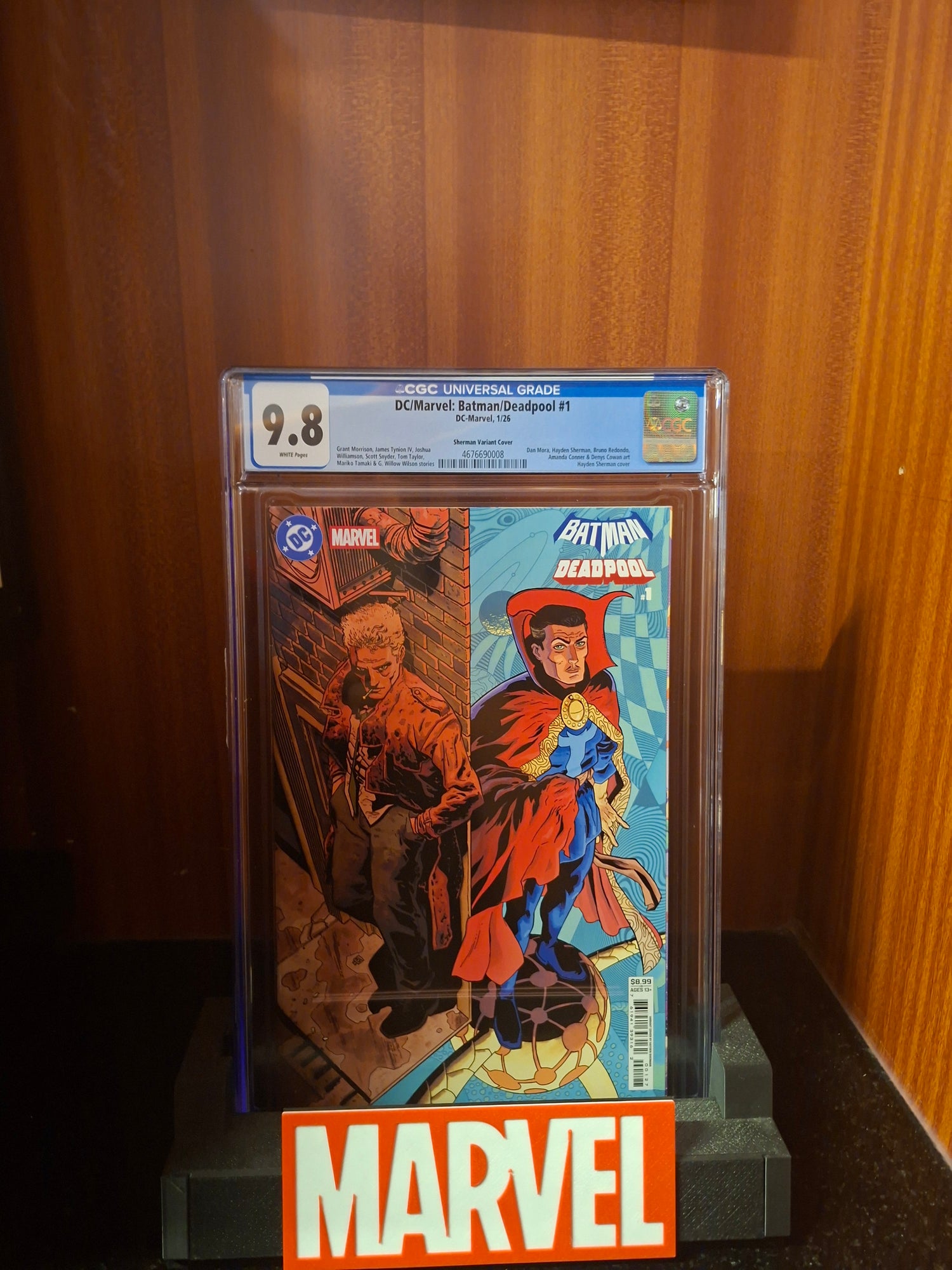 DC / Marvel: Batman / Deadpool #1 Cover P Hayden Sherman Variant CGC 9.8