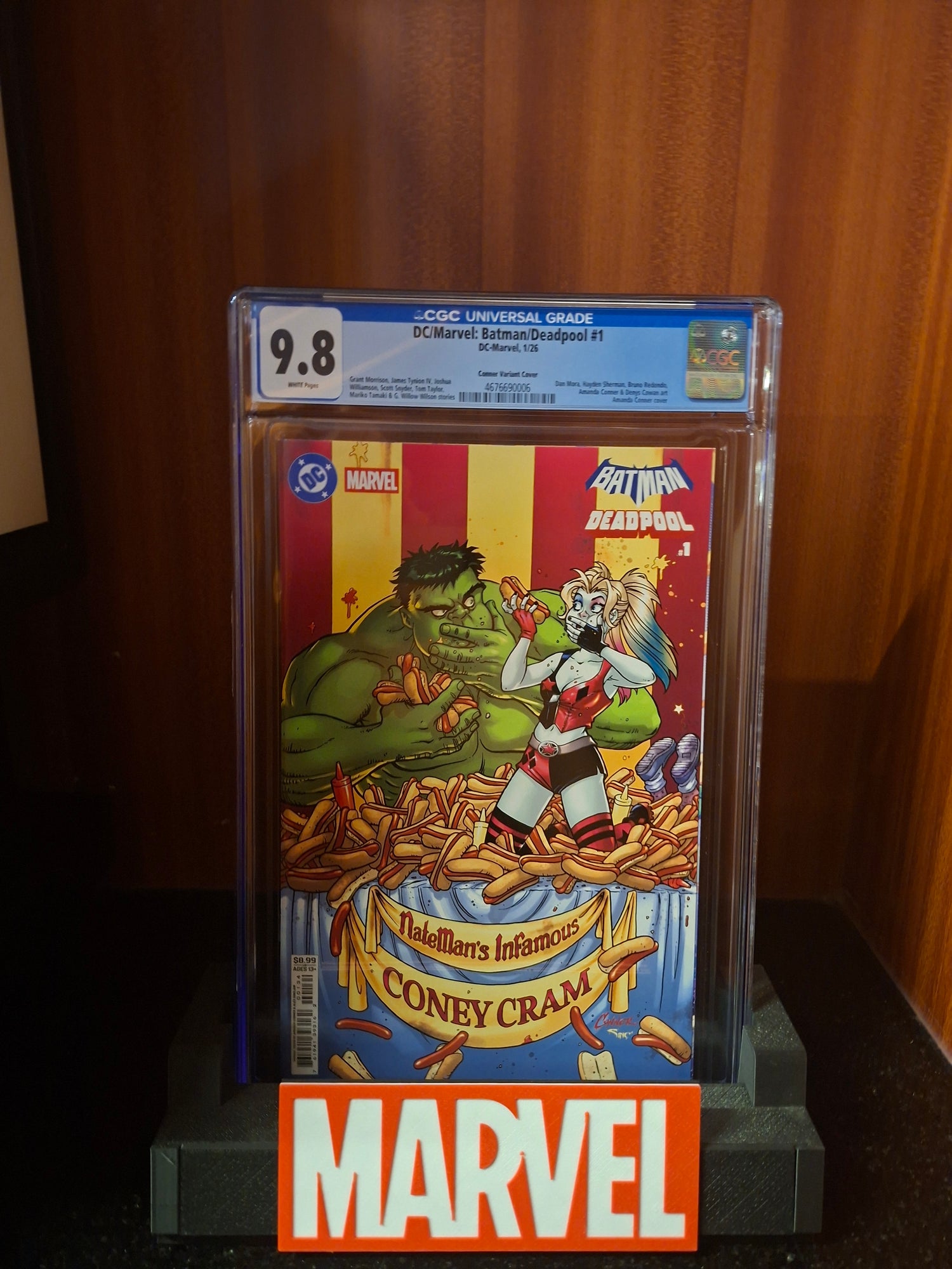 DC / Marvel: Batman / Deadpool #1 Cover F Amanda Conner Variant CGC 9.8