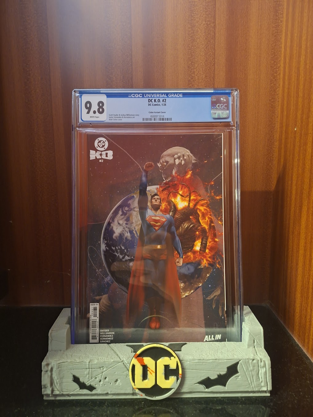 DC KO #2 1:25 Colon Superman variant CGC 9.8