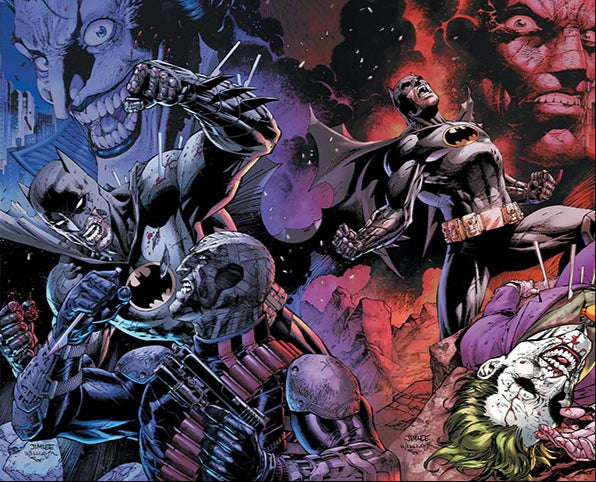 Batman #158 Cover B & C Jim Lee Connecting Variant