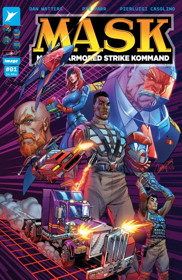 M.A.S.K. #1 Cover O J. Scott Campbell Foil Variant