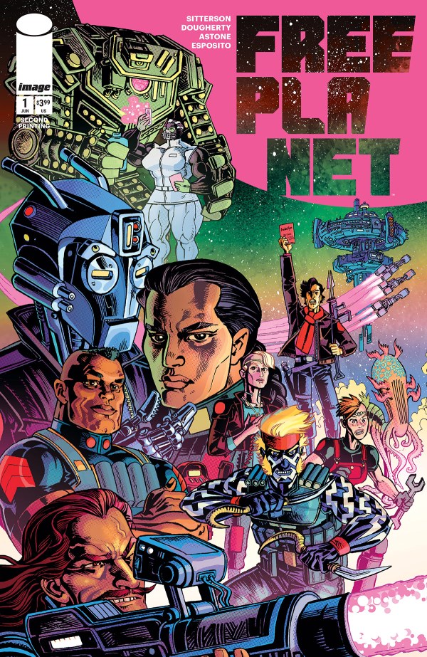 Free Planet #1 2nd Printing Jed Dougherty