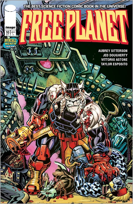 Free Planet #10 Cover C Jed Dougherty Invincible Team-Up Variant