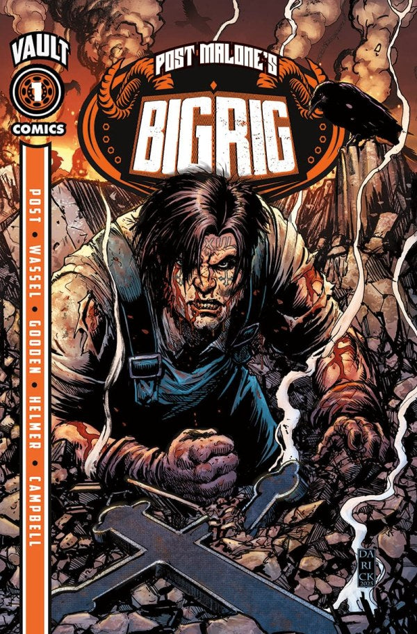 Post Malone's Big Rig #1 Cover D Darick Robertson Bundle Box Silver Variant