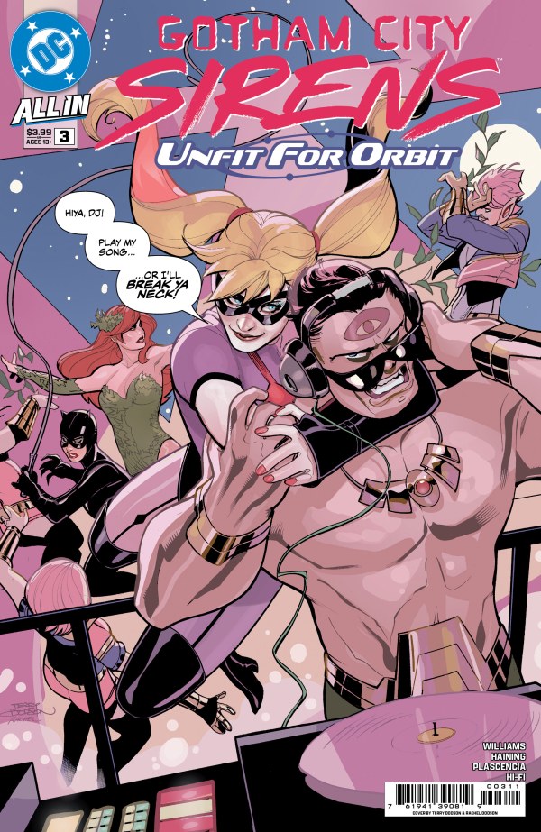 Gotham City Sirens: Unfit for Orbit #1-5 Main Cover Full Set