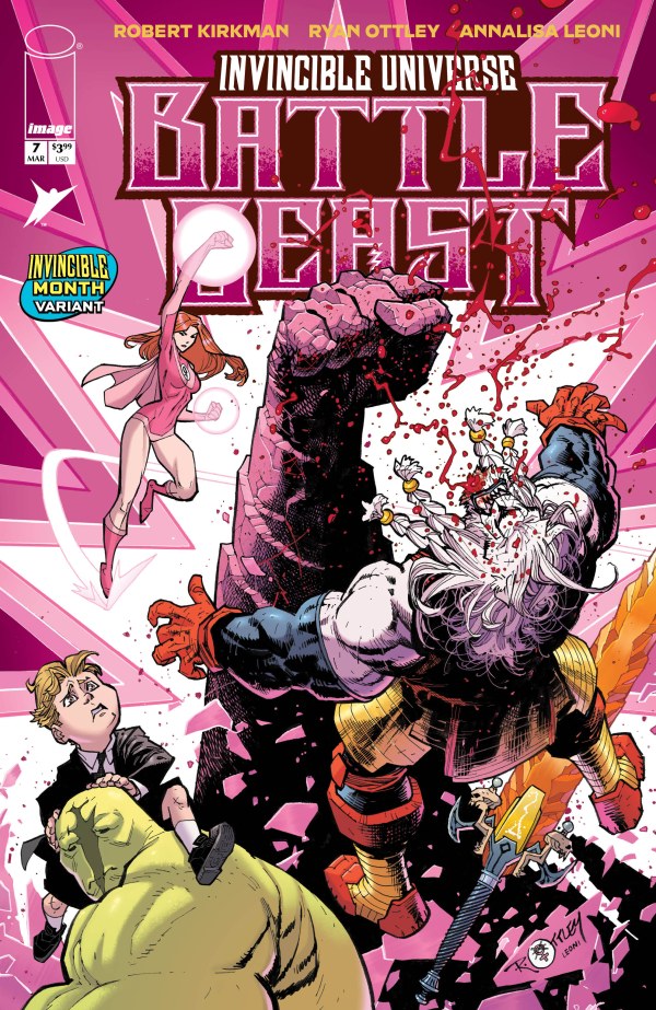 Invincible Universe: Battle Beast #7 Cover H Ryan Ottley Invincible Team-Up Variant