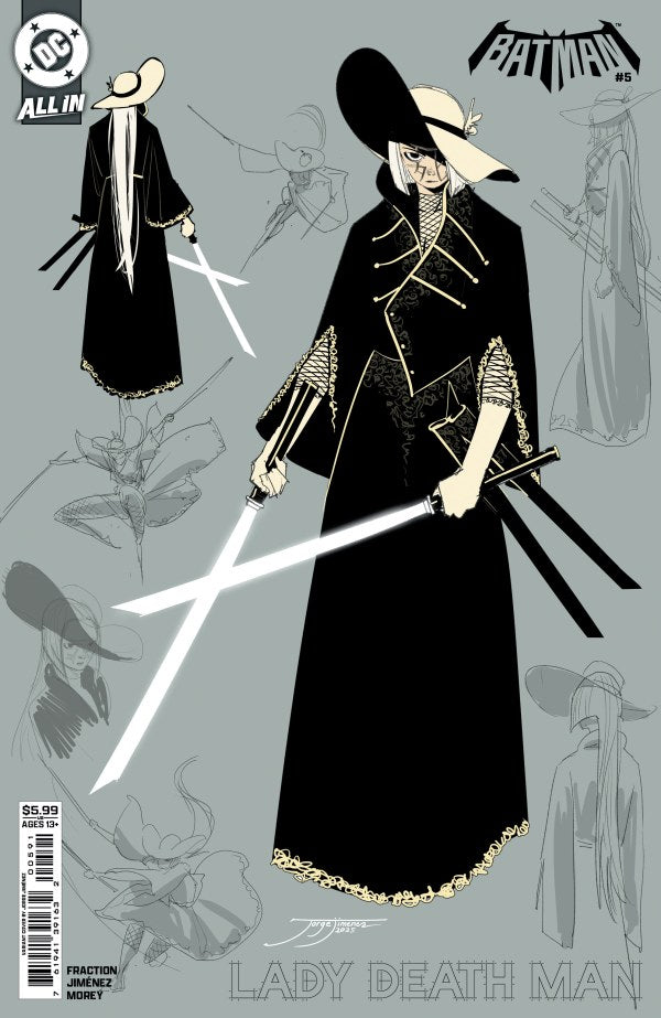 Batman #5 Cover G Jorge Jiménez Lady Death Man Design Variant