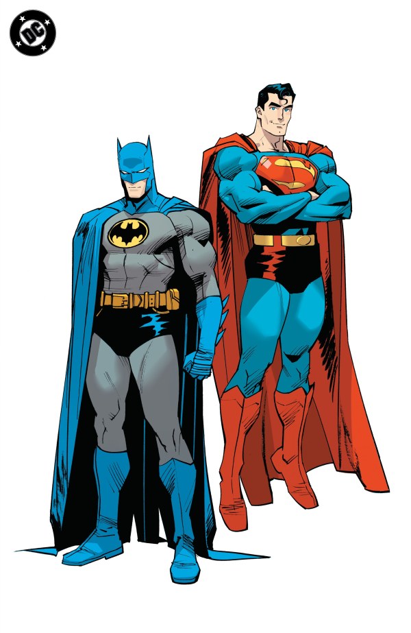 Batman / Superman: World's Finest #49 Cover F Dan Mora Corner Box Spot Foil Virgin Variant