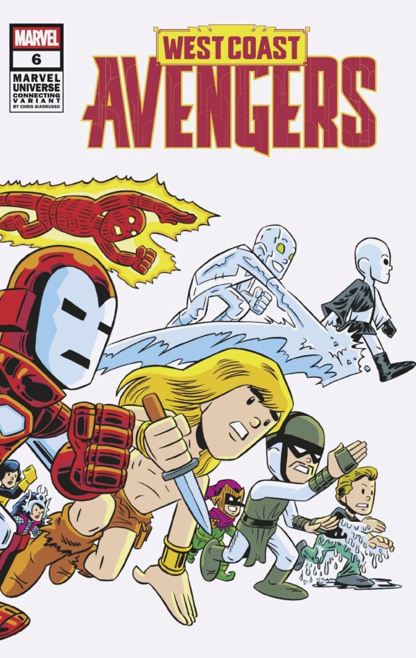 West Coast Avengers #6 Chris Giarrusso Marvel Universe Wraparound Connecting Variant