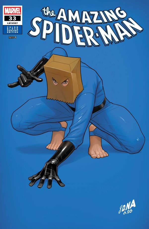 The Amazing Spider-Man #33 David Nakayama Color Block Blue Variant