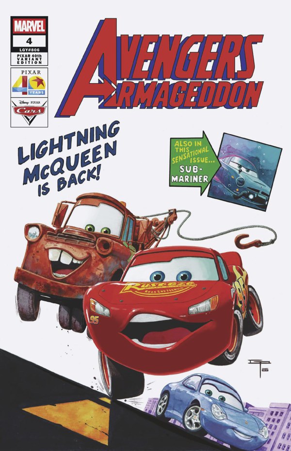 Avengers: Armageddon #4 Germán Peralta Pixar 40th Variant
