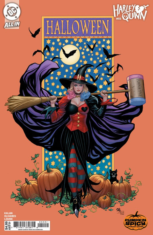 Harley Quinn #55 Cover E Frank Cho Pumpkin Spicy Variant