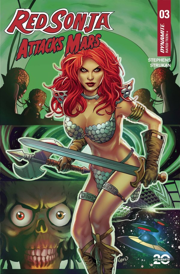 Red Sonja Attacks Mars #3 Cover C Greg Land Variant