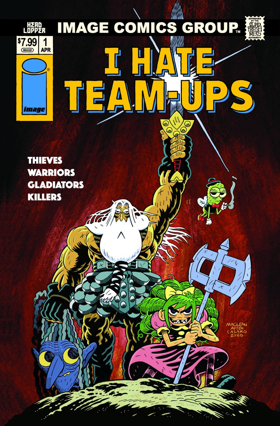 Head Lopper #1 Cover H Andrew MacLean I Hate Fairyland Team-Up Variant