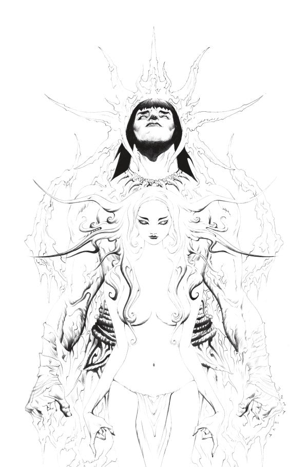 Conan the Barbarian #14 Jae Lee Black & White Virgin Variant