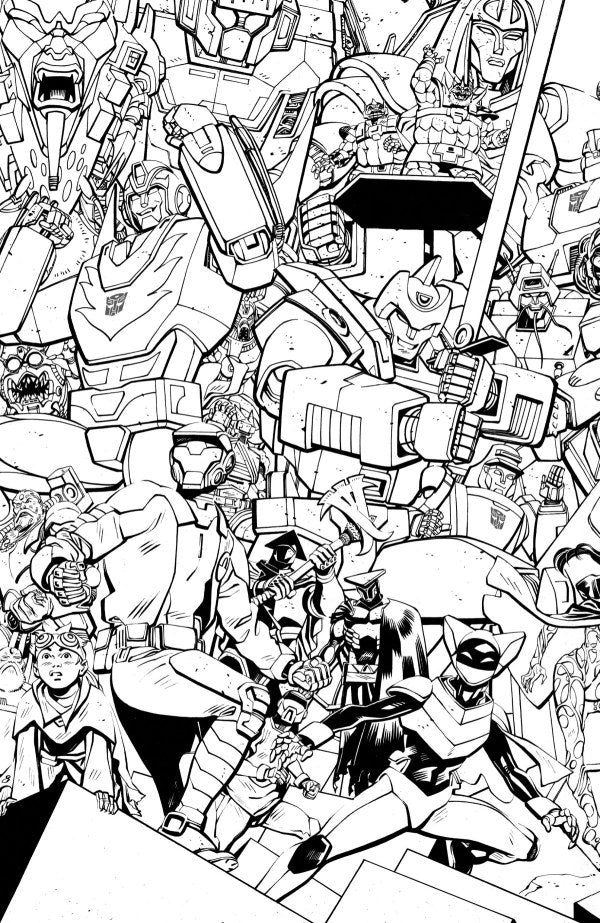 Void Rivals #31 Cover I Tom Reilly Black & White Energon Universe Third Anniversary Connecting Virgin Variant