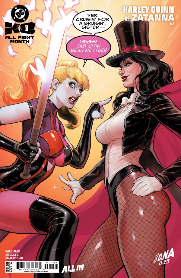 DC K.O.: Harley Quinn vs. Zatanna #1 Cover E David Nakayama Variant