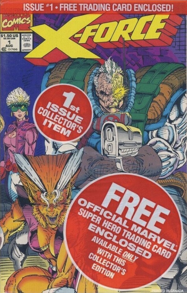 X-Force #1-10 (1991) Full Set (#1 Polybagged with X-Force Team Card)