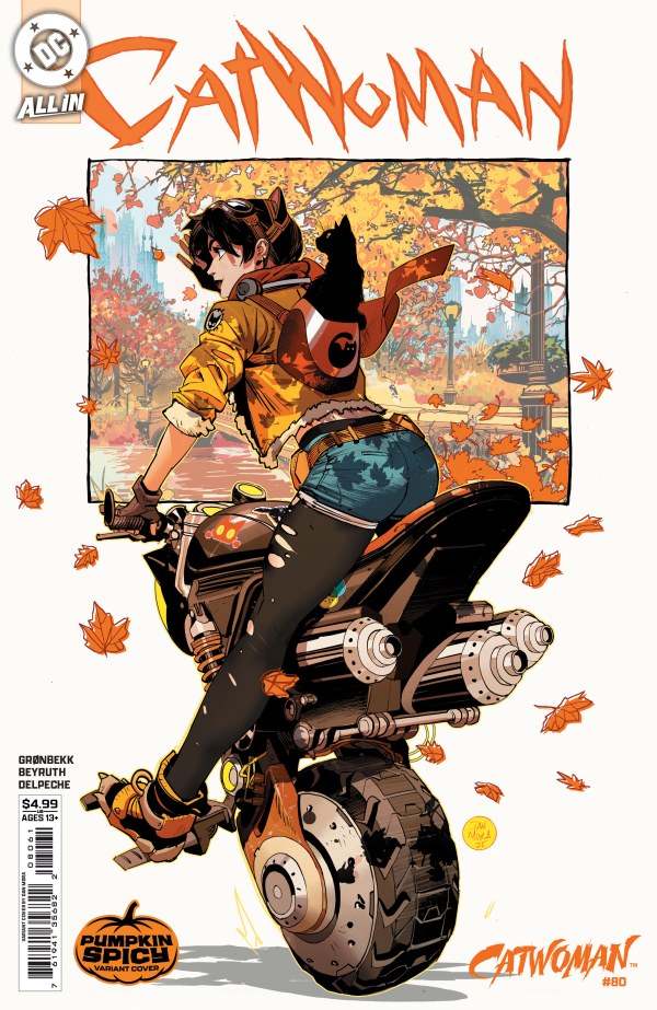 Catwoman #80 Cover E Dan Mora Pumpkin Spicy Variant