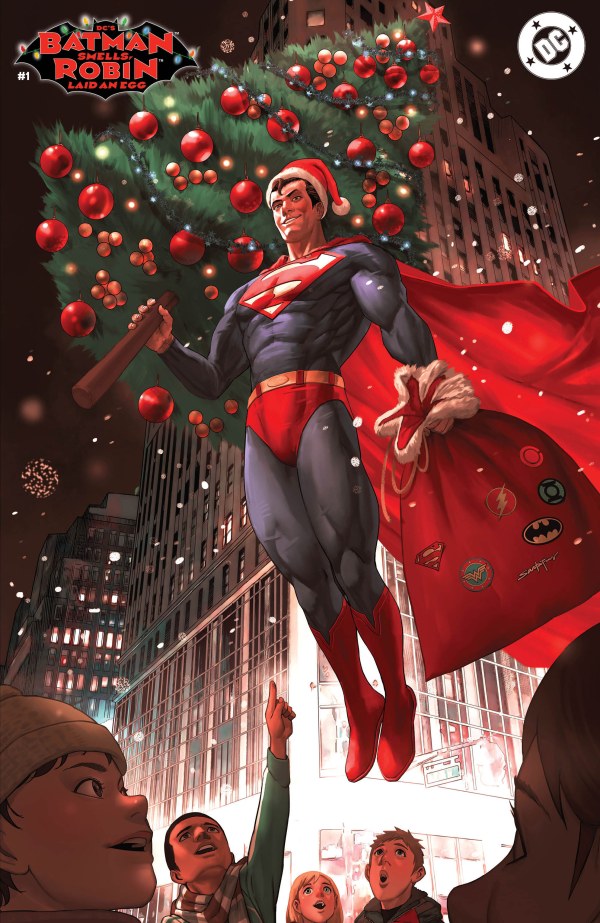 DC's Batman Smells, Robin Laid an Egg #1 Cover C Santa Fung Variant