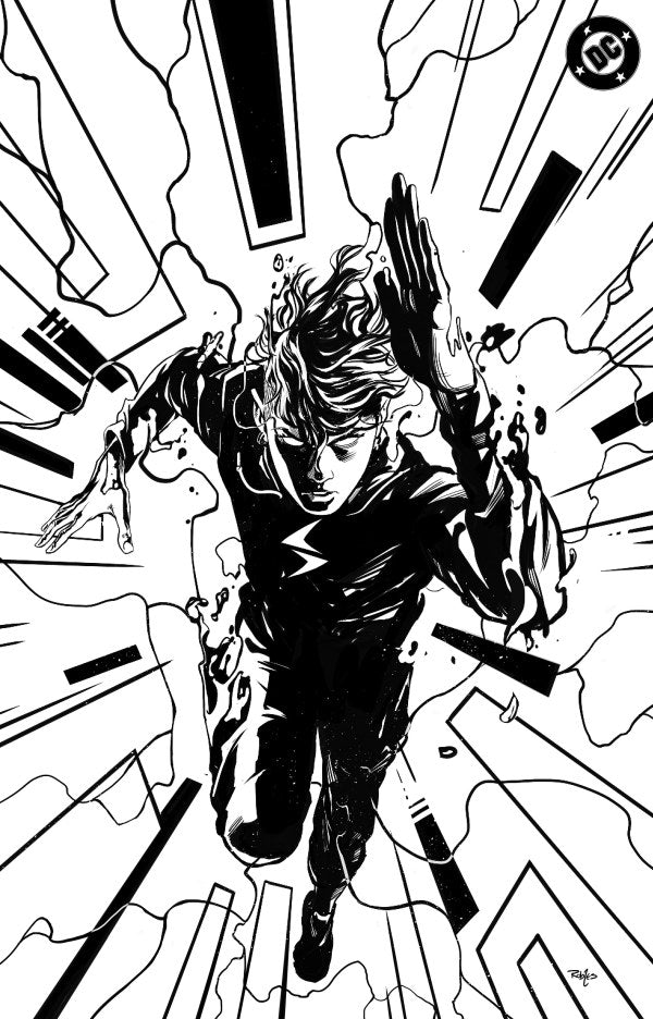 Absolute Flash #1 Cover K 1:100 Nick Robles Black & White Virgin Variant