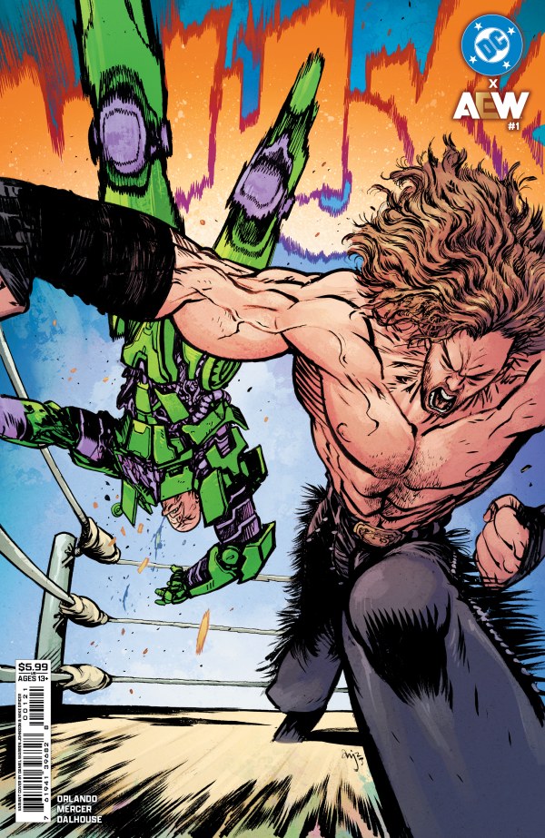 DC x AEW #1 Cover B Daniel Warren Johnson Variant
