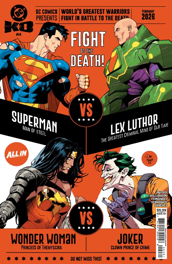 DC K.O. #4 Cover G Dan Mora Bracket Variant