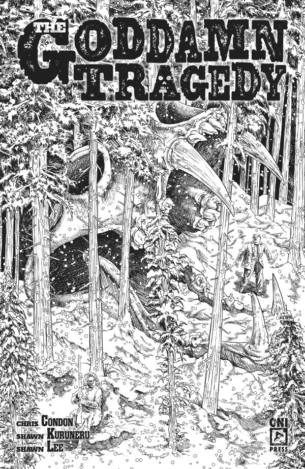 The Goddamn Tragedy #1 Cover F 1:10 Jenna Cha Black & White Variant