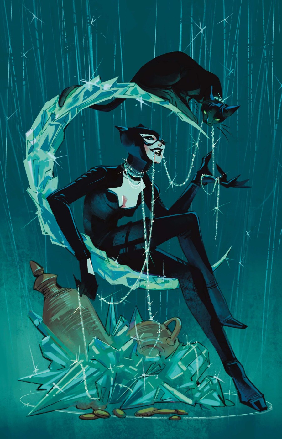 Catwoman #82 Cover D Sarah Baslaim Variant