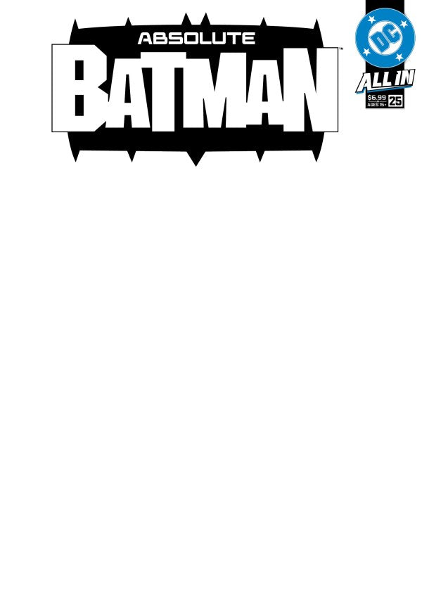 Absolute Batman #25 Cover E Blank Varian
