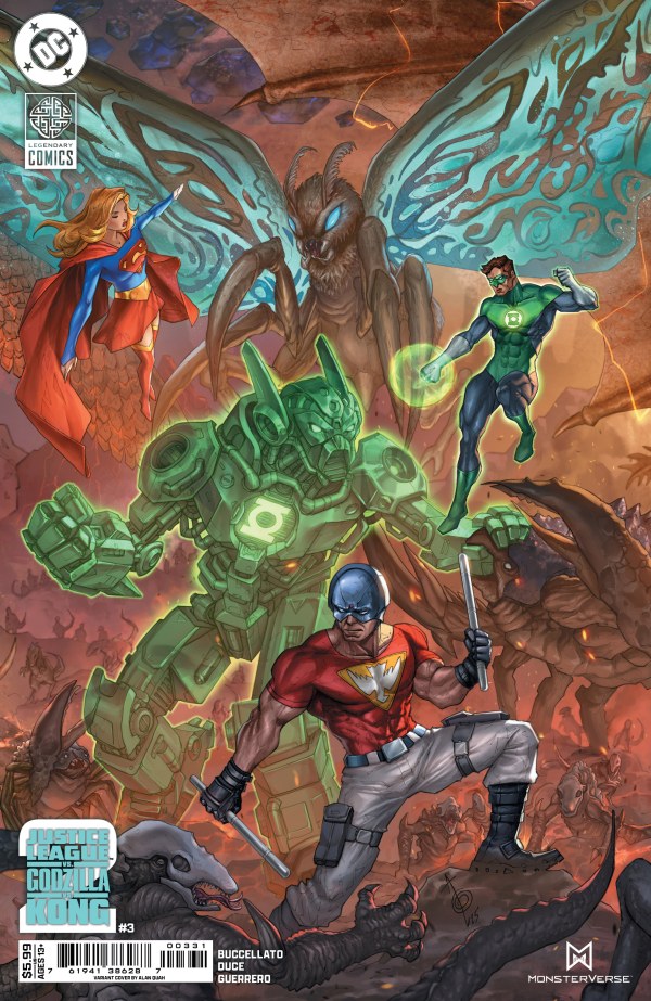 Justice League vs. Godzilla vs. Kong 2 #3 Cover C Alan Quah Connecting Variant (MEFCC 2026)
