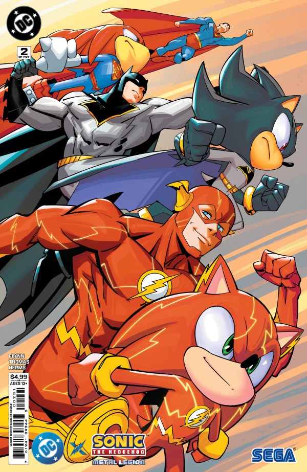 DC x Sonic the Hedgehog: The Metal Legion #2 Cover C Daniele Di Nicuolo Variant