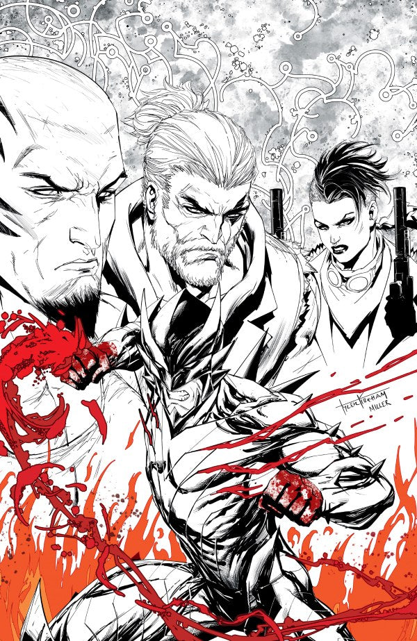 Fireborn #1 Cover L Tyler Kirkham Black & White & Blood Virgin Variant