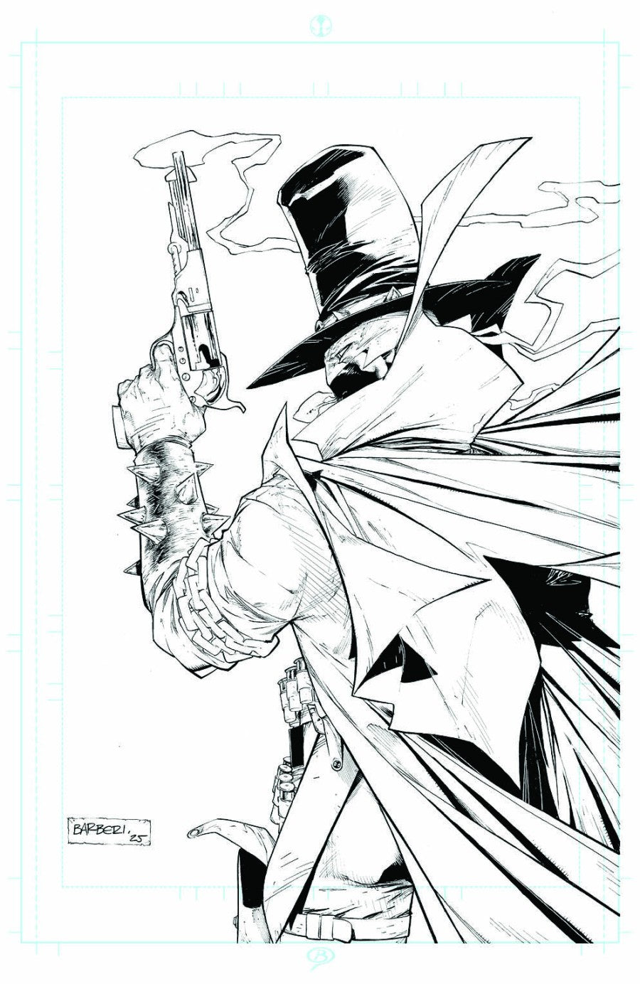 Gunslinger Spawn #56 Cover B Carlo Barberi Black & White Virgin Variant
