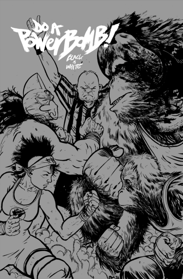Do a Powerbomb: Black & White #2 Cover B Daniel Warren Johnson Black & White Orangutan Variant