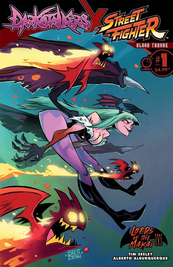Darkstalkers X Street Fighter: Blood Throne #1 Cover B Brett Bean Variant
