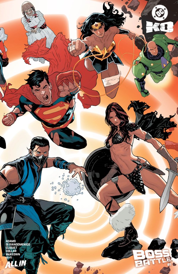 DC K.O.: Boss Battle #1 Cover G Jeffrey Spokes Wraparound Foil Variant