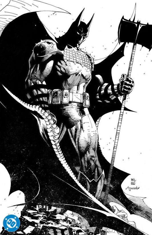 Absolute Batman #1 Cover H 1:100 Jim Lee Black & White Virgin Variant (FOMO Books Exclusive)