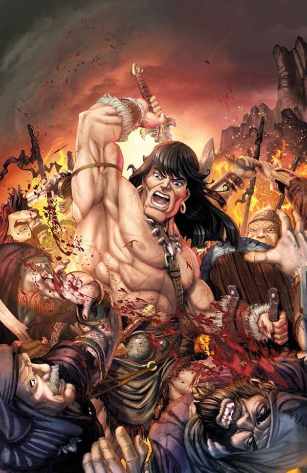 Conan the Barbarian #1 Chris Ehnot Webstore Virgin Variant Signed