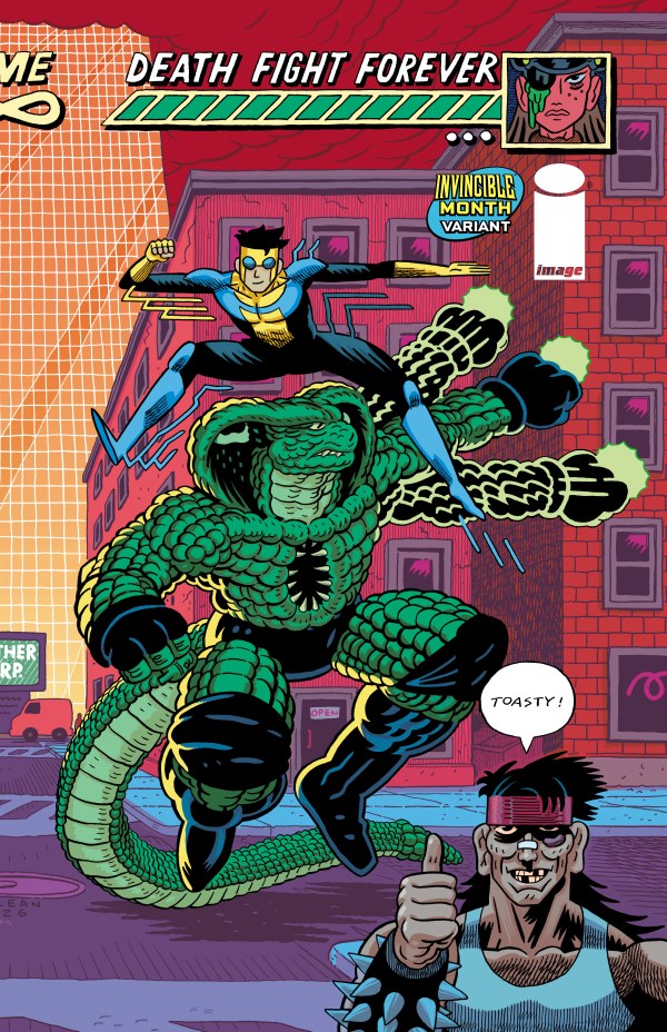 Death Fight Forever #2 Cover D Andrew MacLean Invincible Team-Up Wraparound Variant