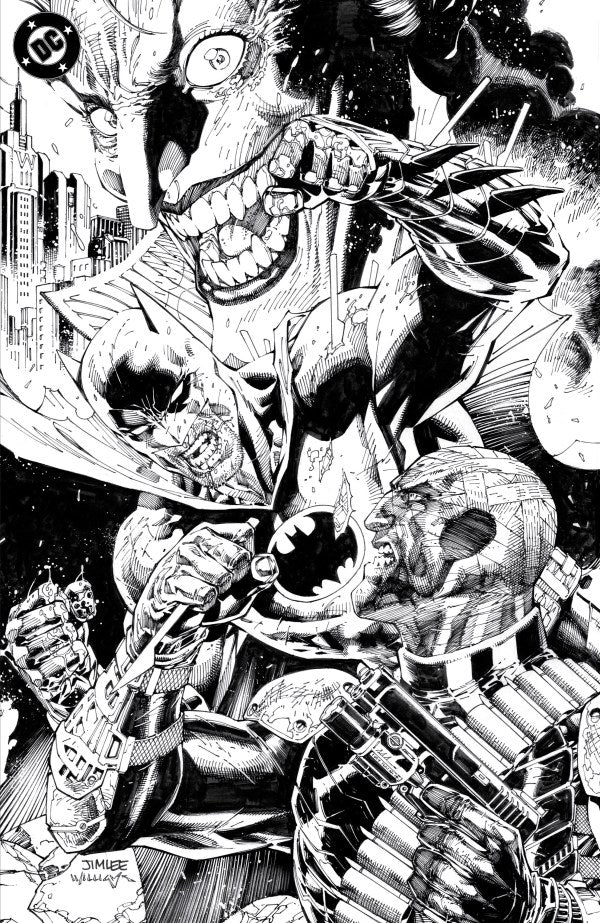 Batman #158 Cover P 1:608 Jim Lee Black & White Connecting Virgin Variant (SIGNED BY JIM LEE)