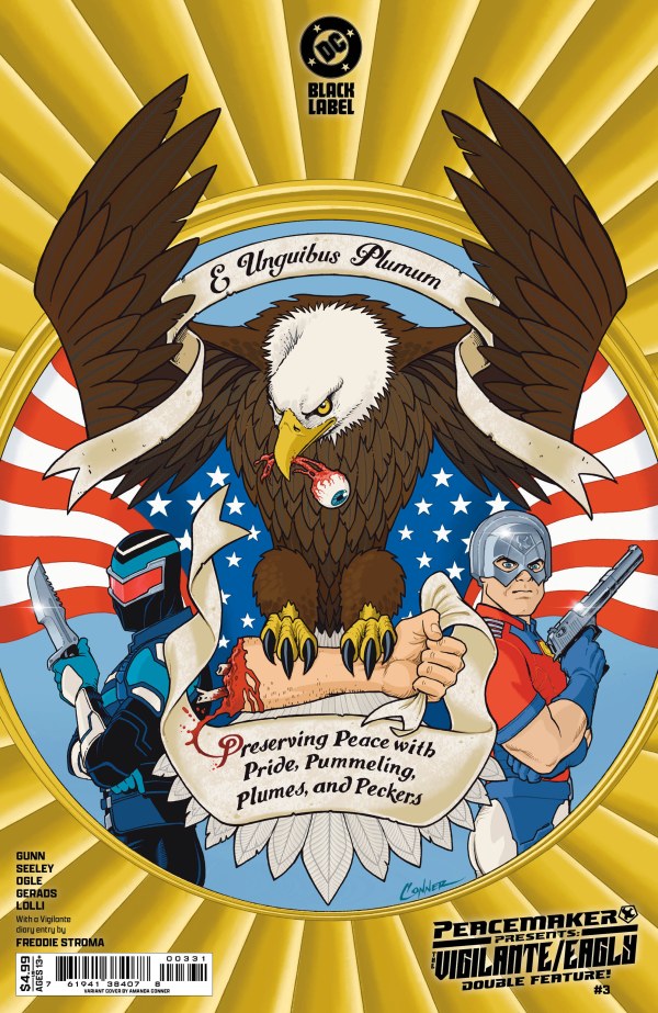 Peacemaker Presents: The Vigilante / Eagly Double Feature #3 Cover C Amanda Conner Variant