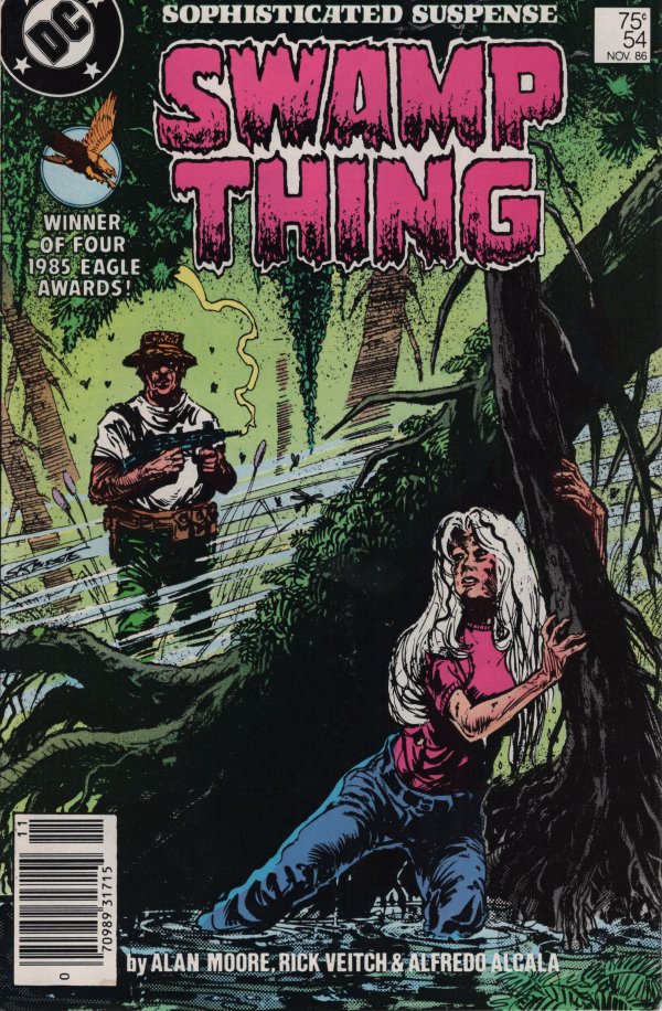 Swamp Thing #54 Newsstand Edition (1986) Steve Bissette Cover Series 7.0