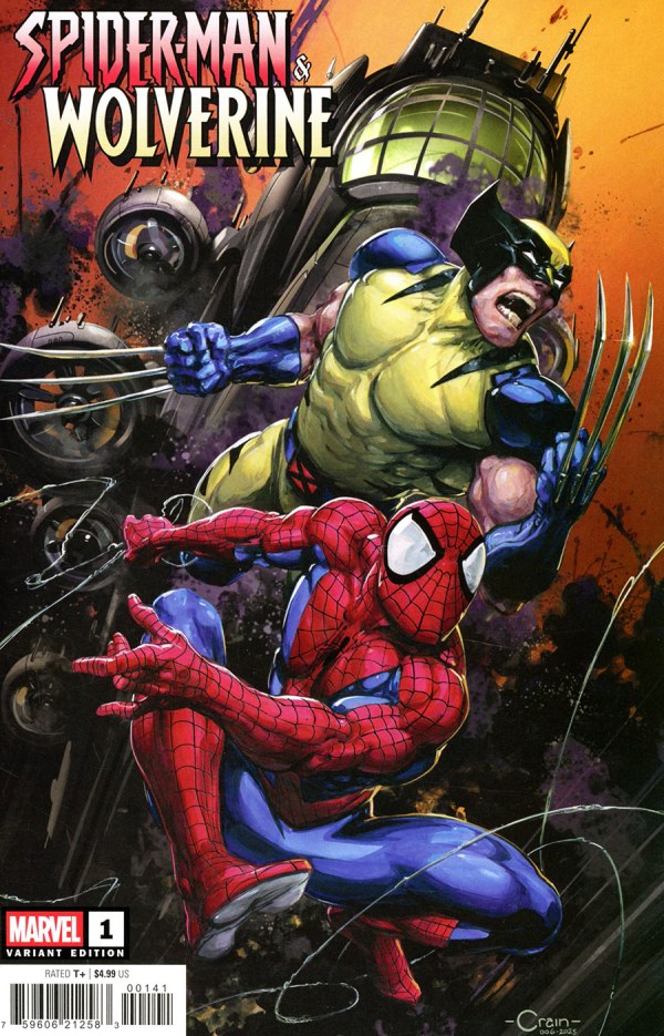 Spider-Man & Wolverine #1 Clayton Crain Variant