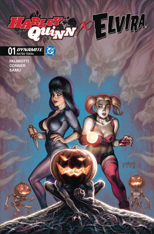 Harley Quinn X Elvira #1 Cover C Joseph Michael Linsner Variant