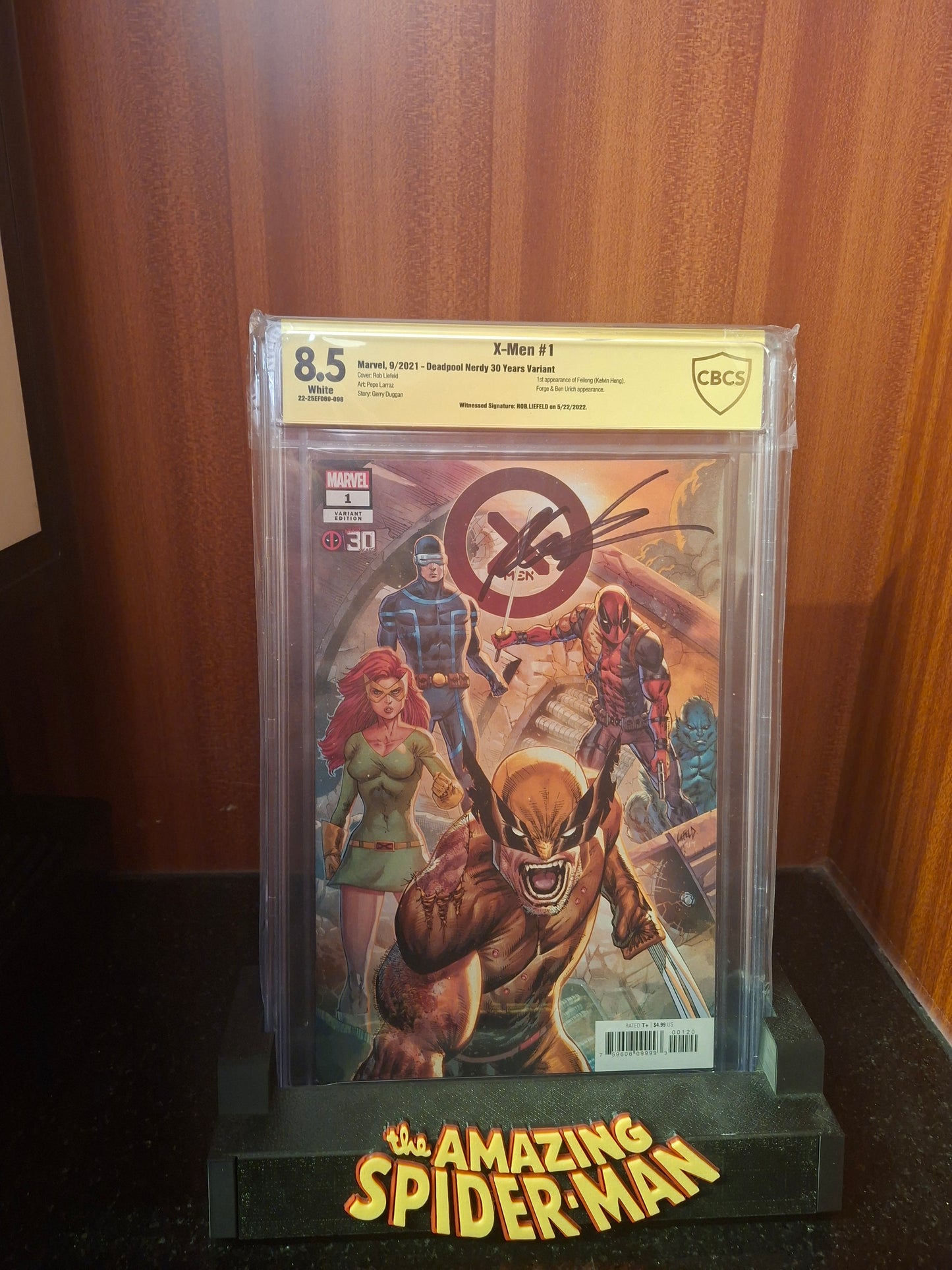 X-MEN #1 ROB LIEFELD CBCS SIGNATURE 30TH ANNIVERSARY VARIANT