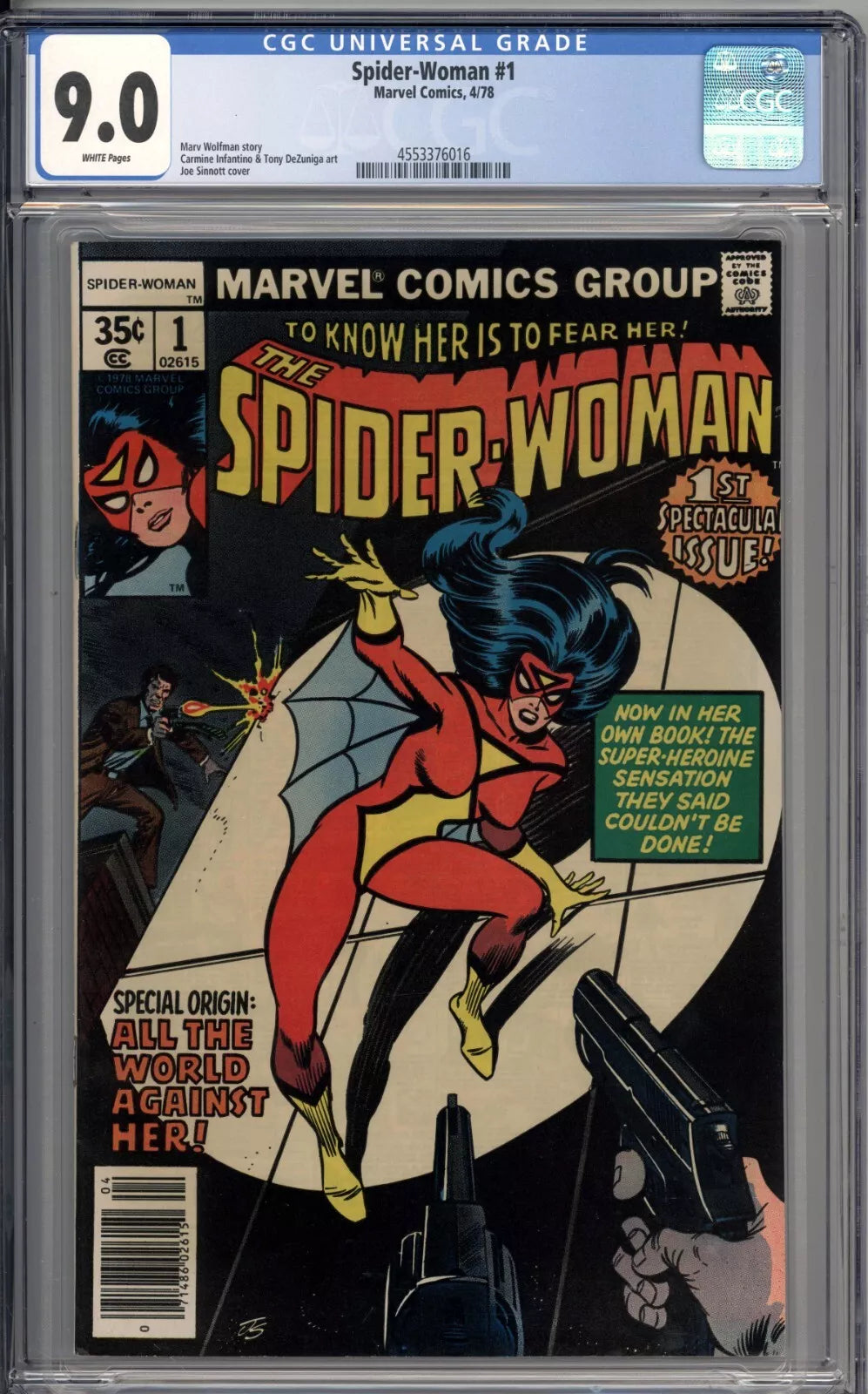 Spider-Woman #1 Joe Sinnott Cover Series 9.0