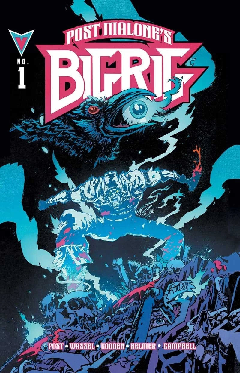 Post Malone's Big Rig #1 Cover J Jim Mahfood Bundle Box Silver Variant