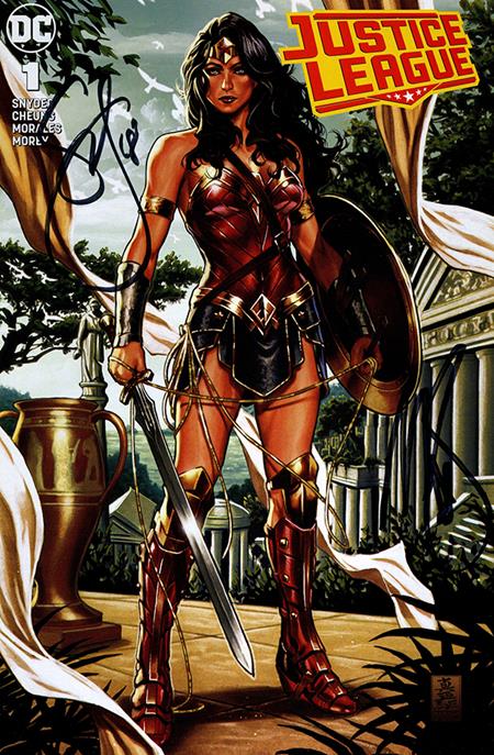 JUSTICE LEAGUE #1 CSA EXCLUSIVE VARIANT SIGNED BY SCOTT SNYDER AND MARK BROOKS