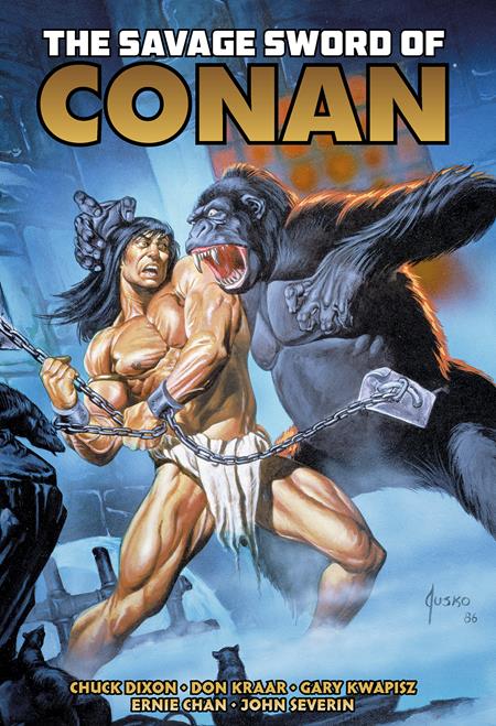 SAVAGE SWORD OF CONAN THE ORIGINAL COMICS OMNIBUS HC VOL 10 DIRECT MARKET EDITION JOE JUSKO KONG CVR
